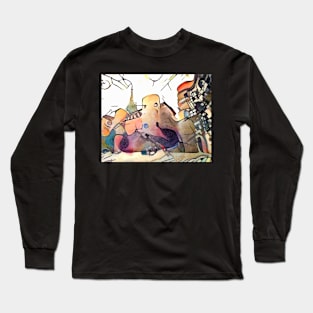 Kandinsky meets Barcelona, motif 3 Long Sleeve T-Shirt